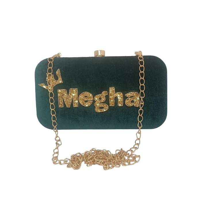 Megha green clutch