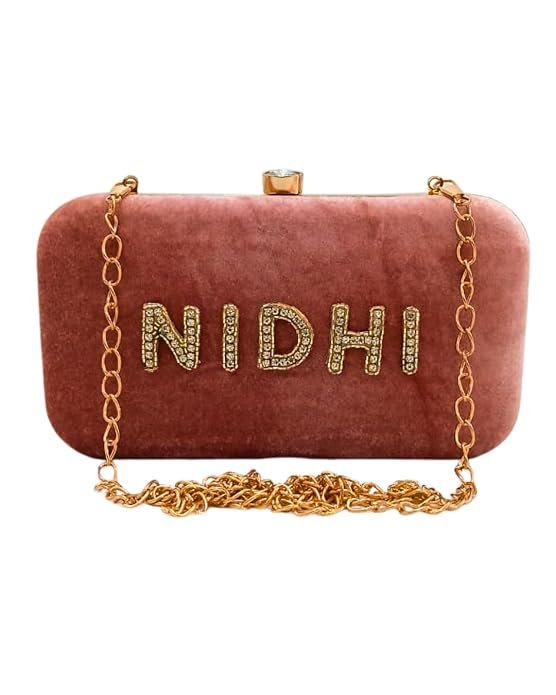 Velvet pink Clutch