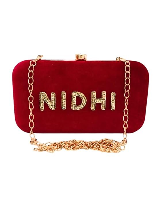 Velvet red Clutch