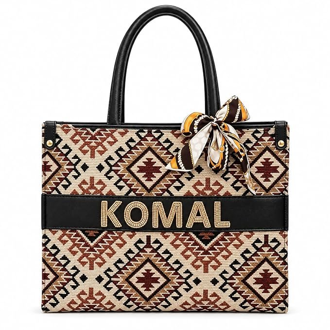 Handmade Personalized Jacquard Tote Bag